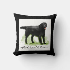 Almofada Presentes De Arte De Retriever De Revestimento Sim