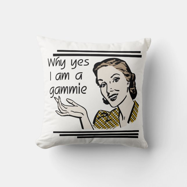 Almofada Presentes de Gammie Retro (Frente)