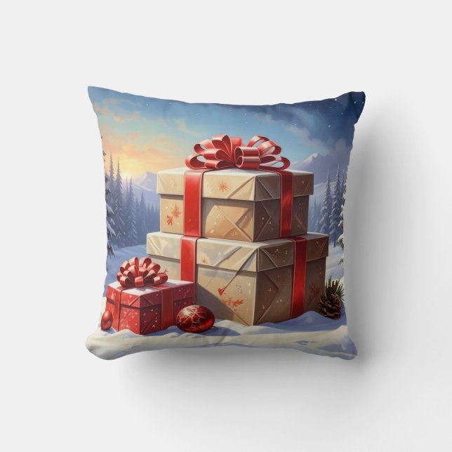 Almofada presentes de natal (Frente)