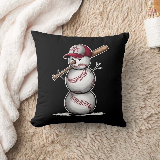 Almofada Presentes de Natal Bolas de Neve de Beisebol (Cobertor)