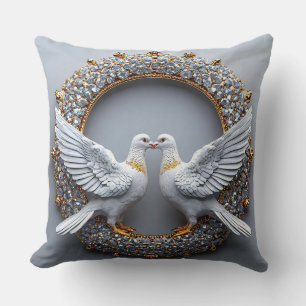 Almofada Presentes de pombas de casamento para casais