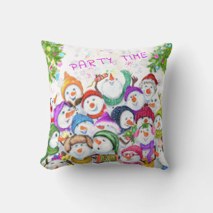 Almofada Presentes de Travesseiro decorativo de Natal Snowm