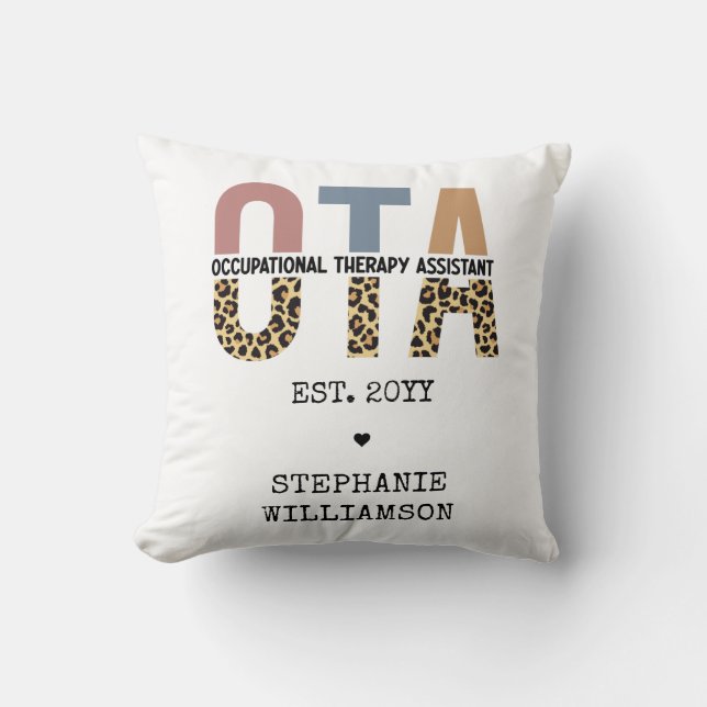 Almofada Presentes personalizados do Assistente de Terapêut (Frente)