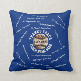 Almofada Presentes personalizados do treinador de basebol,