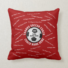 Almofada Presentes personalizados do treinador de futebol,