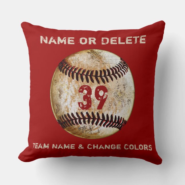 Almofada Presentes Personalizados para Equipe de Beisebol c (Frente)