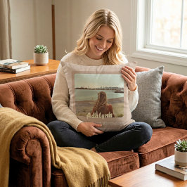 Almofada Presentes personalizados para mulheres beige de 21