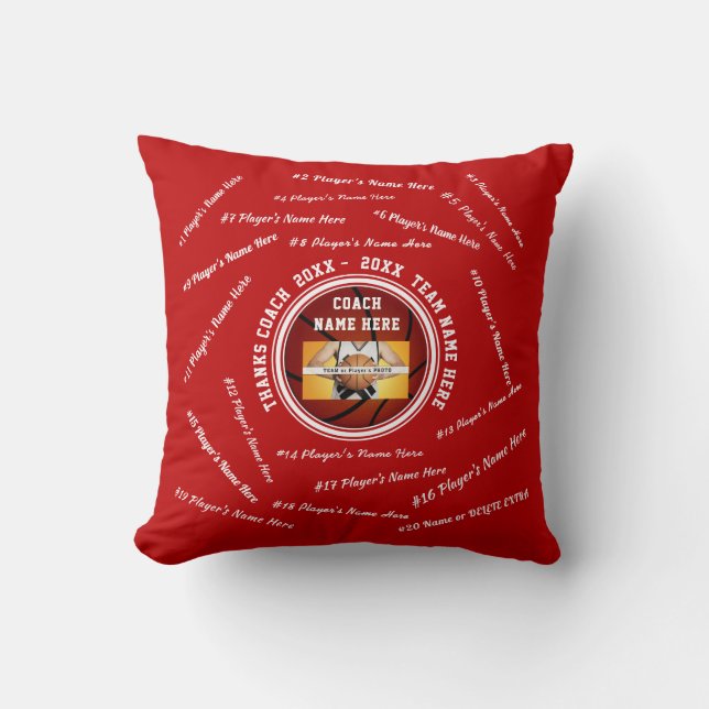 Almofada Presentes Personalizados para Treinadores de Basqu (Frente)