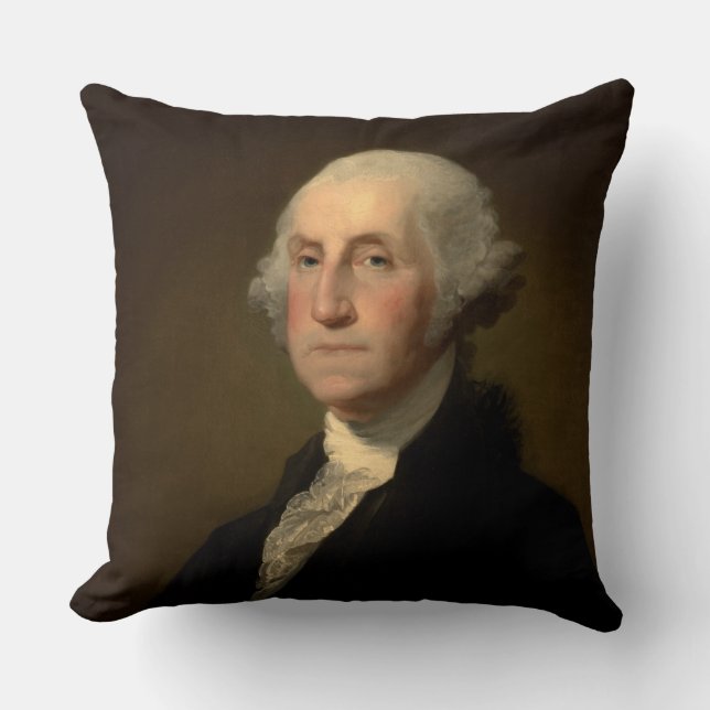 Almofada Presidente americano George Washington, Stuart (Frente)