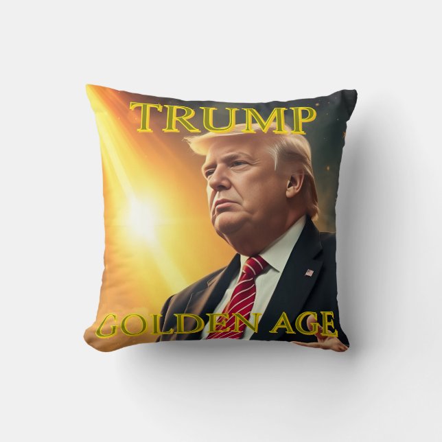 ALMOFADA PRESIDENTE DONALD TRUMP OURO AGE (Frente)