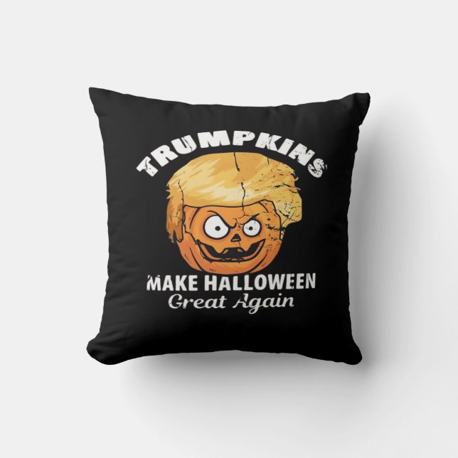 Almofada Presidente Funny Trumpkins Halloween (Frente)