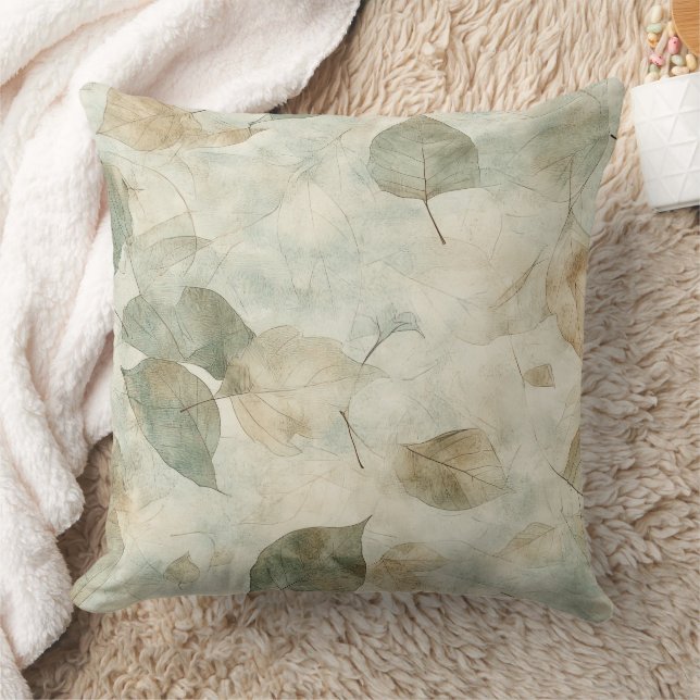 Almofada Pressed Leaf Harmony – Botânica Vintage (8) (Cobertor)
