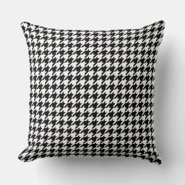 Almofada Preto Branco Ousado Houndstooth Grande
