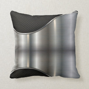 Almofada Preto, design da prata