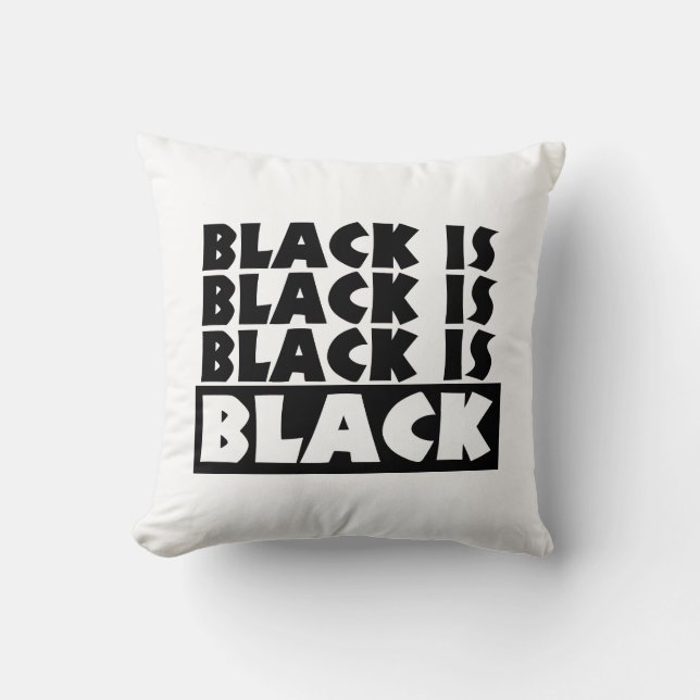 Almofada Preto é Preto (Frente)