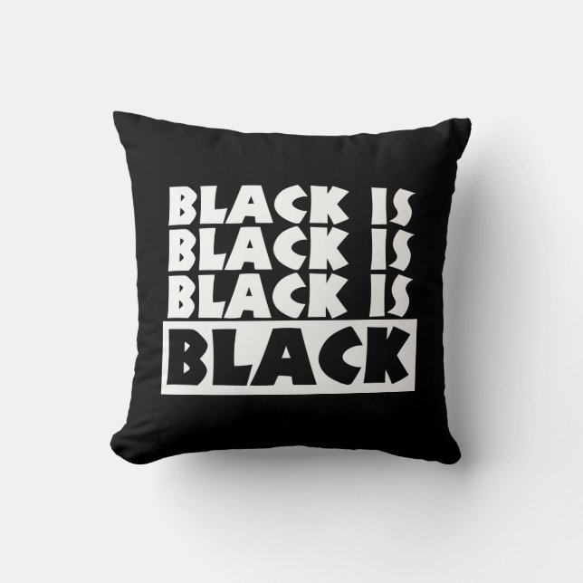 Almofada Preto é Preto (Frente)