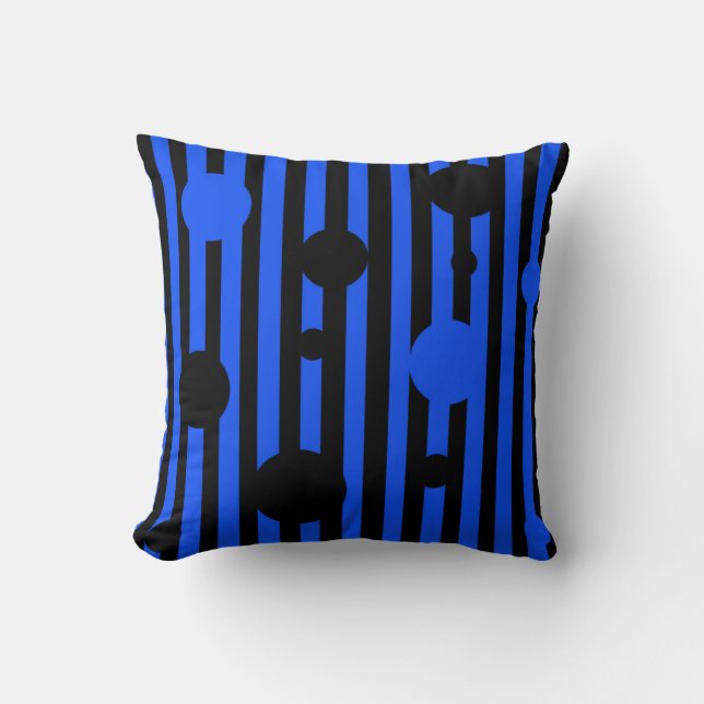 Almofada Preto elétrico (Frente)