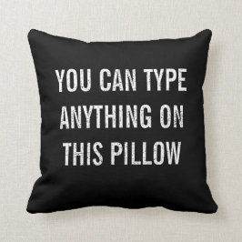 Almofada Preto personalizado afligido