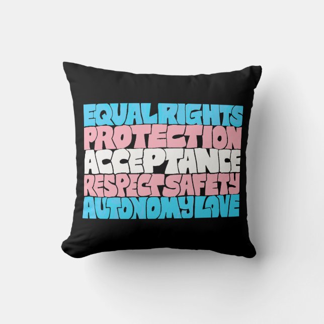 Almofada PRIDE Direitos de transmissão sinalizador de arte  (Frente)
