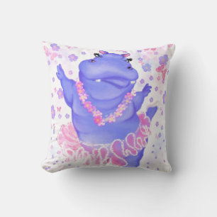 Almofada Prima Ballerina Hippo - Adicionar Imagem/Texto
