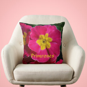 Almofada Primários Brilhantes, Rosa e Amarelo