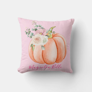 Almofada Primavera cor-de-rosa-rosa-branca Pequeno Pumpkin 