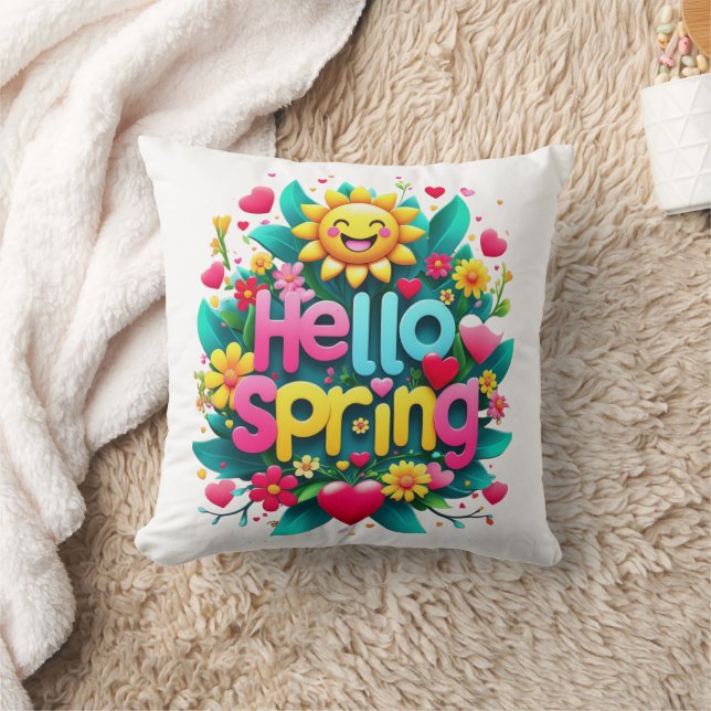 Almofada primavera de saudação (Cobertor)