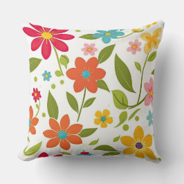 Almofada Primavera floral colorido