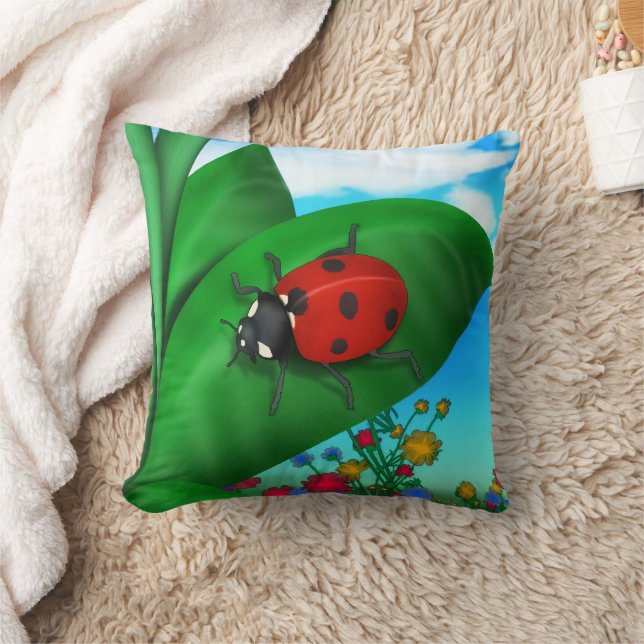 Almofada Primavera Lady Bug (Cobertor)