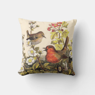 Almofada Primavera Robin Birds Red Birds