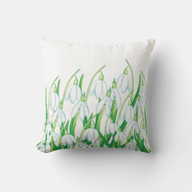 Almofada Primavera Snowdrops (Frente)