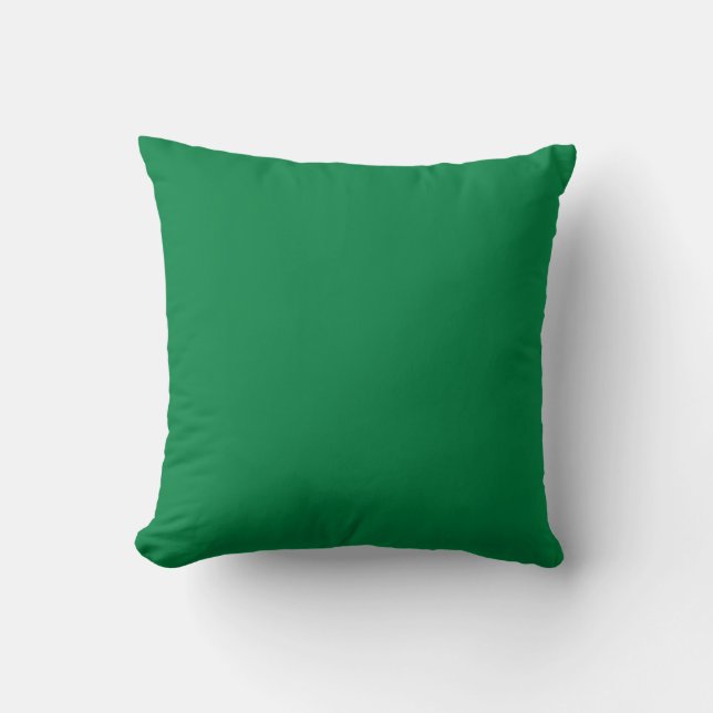 Almofada Primavera verde forte - Design de cor sólida 00804 (Frente)