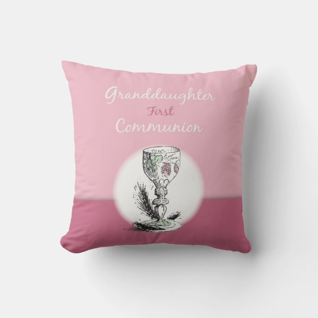 Almofada Primeira Comunhão da Netinha Rosa, Cálice (Frente)