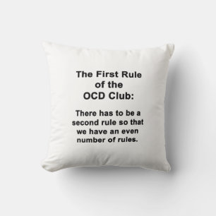 Almofada Primeira Regra do Clube OCD