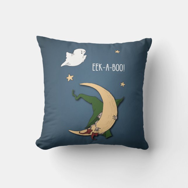 Almofada Primeiro Halloween Baby Peek A Boo Witold com Fant (Frente)