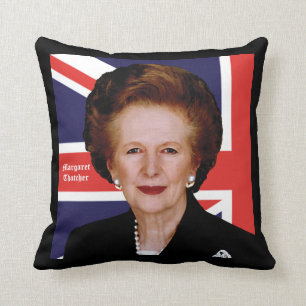 Almofada Primeiro ministro Margaret Thatcher - veja ambos
