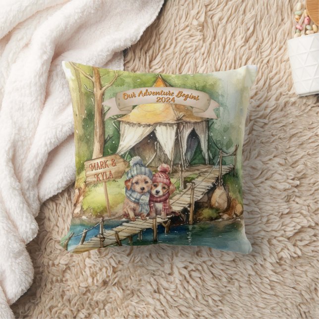 Almofada Primeiro Natal Casal Presente de Natal Ornamento R (Cobertor)