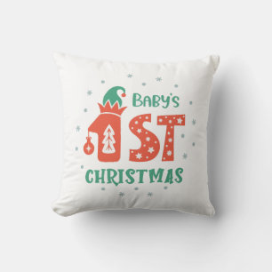 Almofada Primeiro Natal do Bebê 