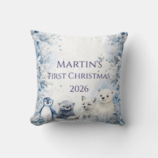 Almofada Primeiro Natal do Bebê Personalizado
