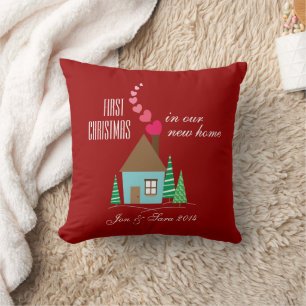 Almofada Primeiro Natal em nossa casa nova personalizada
