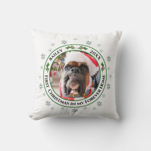 Almofada Primeiro Natal No Meu Pet Personalizado Da Casa Pa