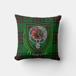 Almofada Primrose Scottish Clan Tartan & Crest