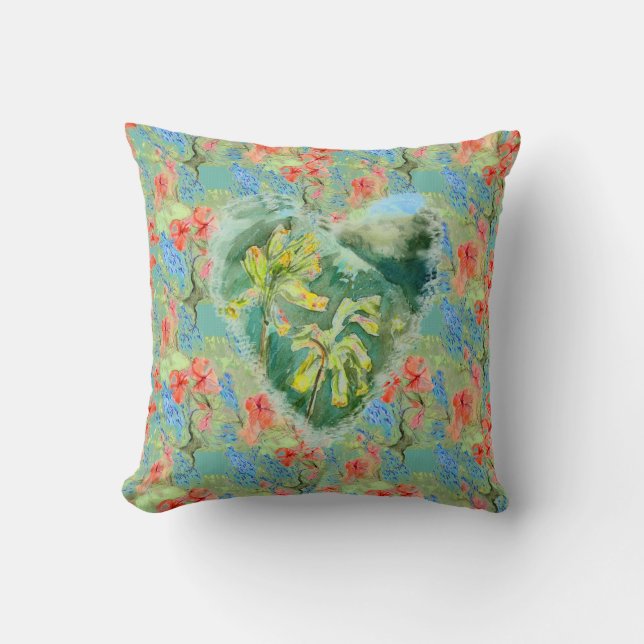 Almofada Primula Heart de Alexandra Cook (Frente)