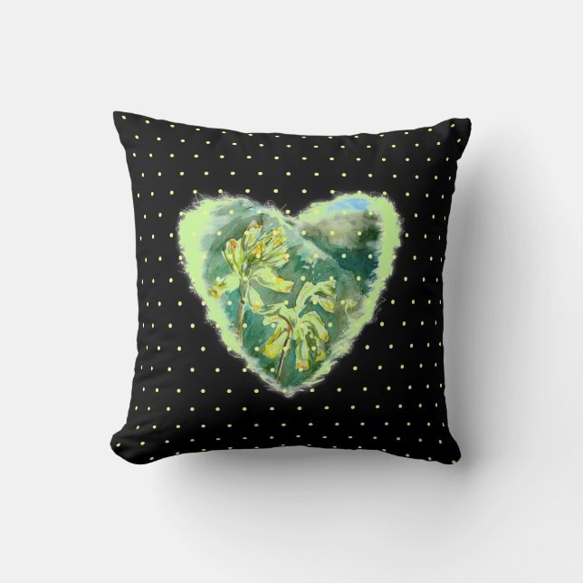 Almofada Primula Heart de Alexandra Cook (Frente)