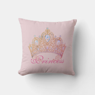 Almofada Princesa cor-de-rosa Coroa Descansar