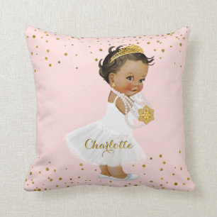 Almofada Princesa étnica Dourado cor-de-rosa Bailarina