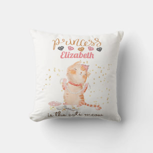 Almofada Princesa (NOME) É O Gato Que Mede Garotas Chá Ro