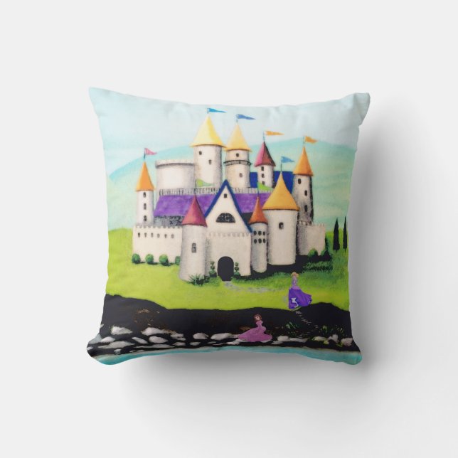 Almofada Princesas e Castelo (Frente)