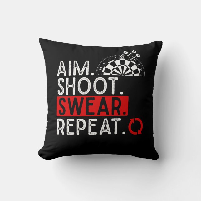 Almofada Problemas com as trevas humorísticas Diversão de p (Frente)