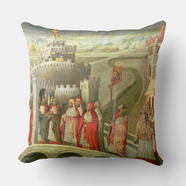 Almofada Procissão de St Gregory ao St. Angelo de Castel (Frente)